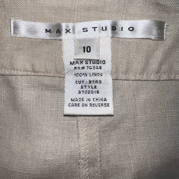 Max Studio Women’s Size 10 Boho Maxi Linen 
Dramatic Side Vents Minimalist Skirt - Picture 6 of 7